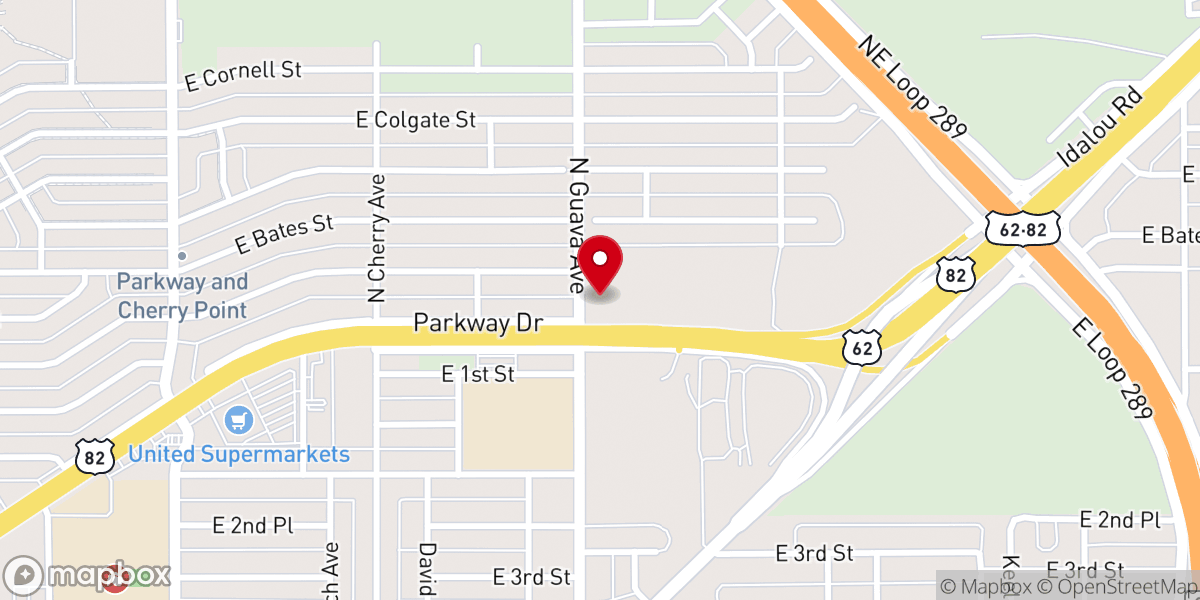 Map showing location of Divine Love Baptist Church