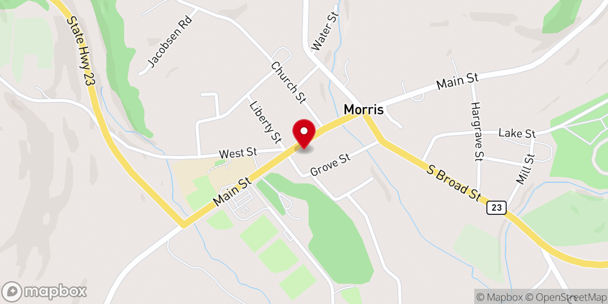 Map showing location of Holy Cross Church
