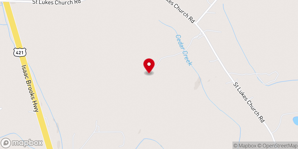 Map showing location of Walnut Springs Farm