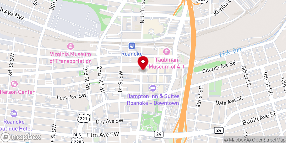 Map showing location of Crossings Christian Church