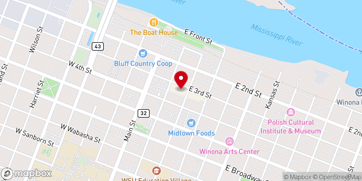 Map showing location of The Edge Church