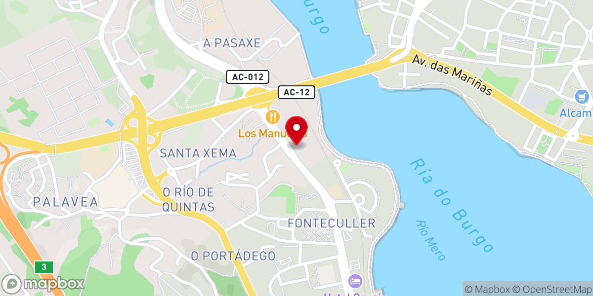 Map showing location of Centro Cristiano Encuentro con Dios