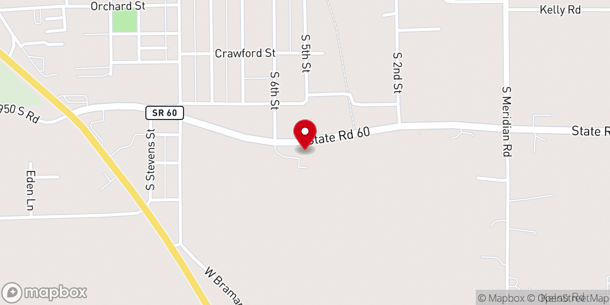 Map showing location of Mitchell Presbyterian Church