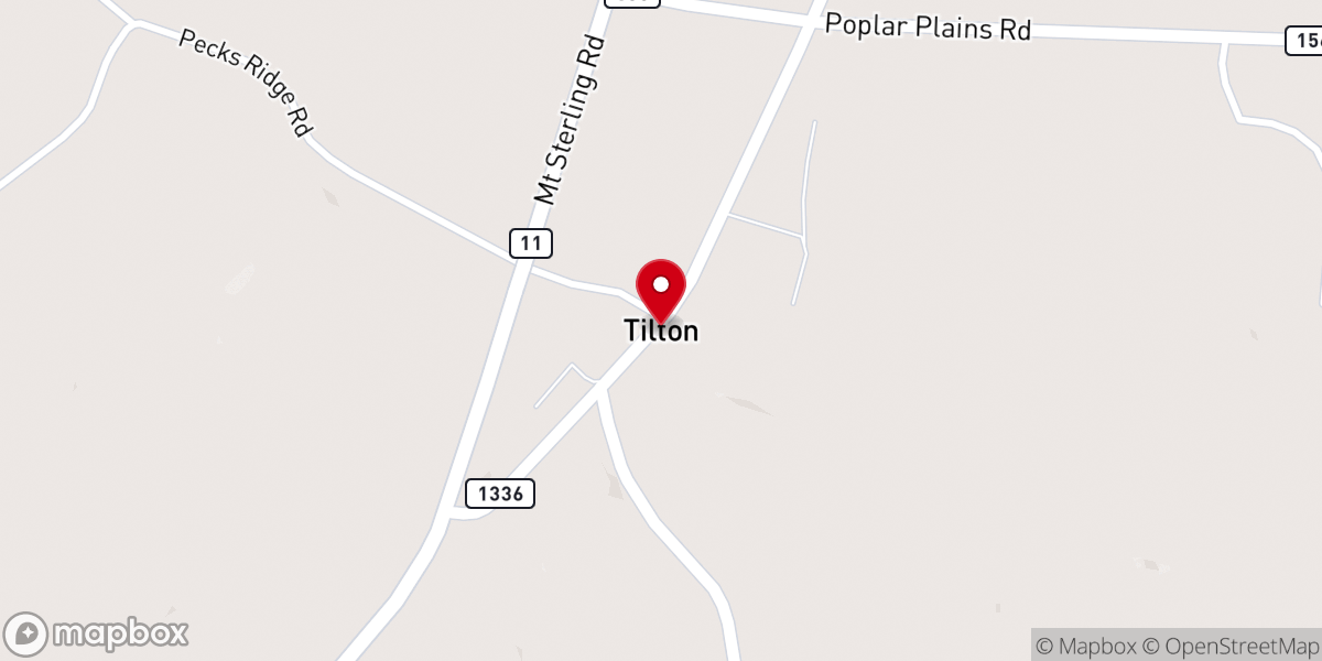 Map showing location of Tiltons Chapel