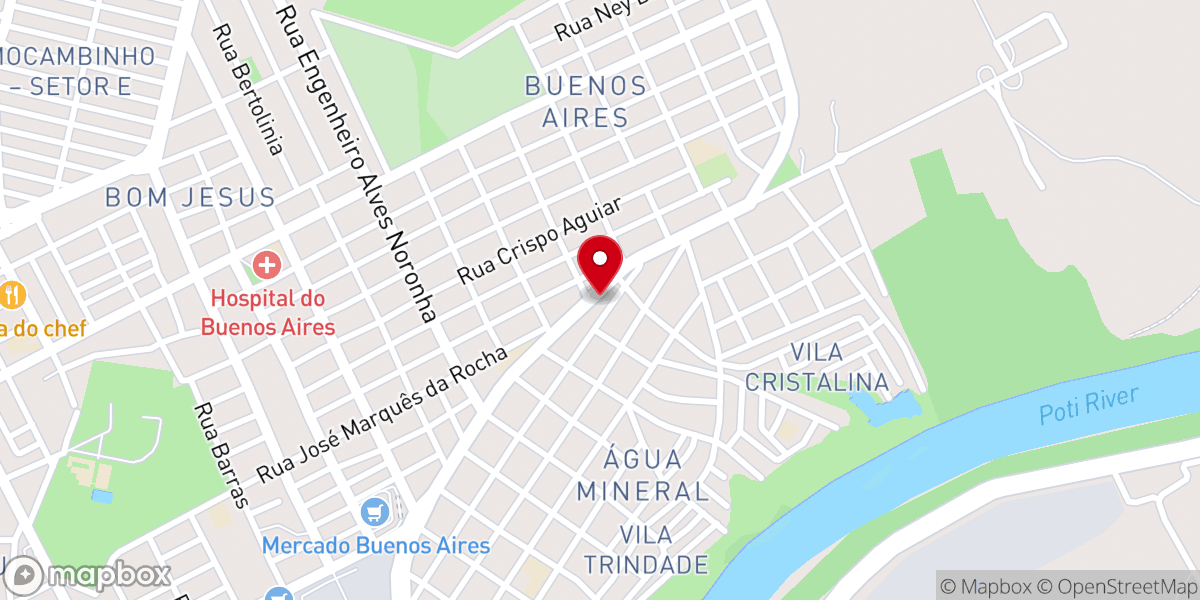 Map showing location of Igreja Pentecostal Deus é Amor - Água Mineral