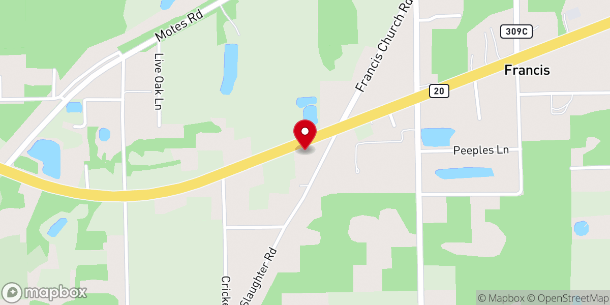 Map showing location of New Testament Church of God