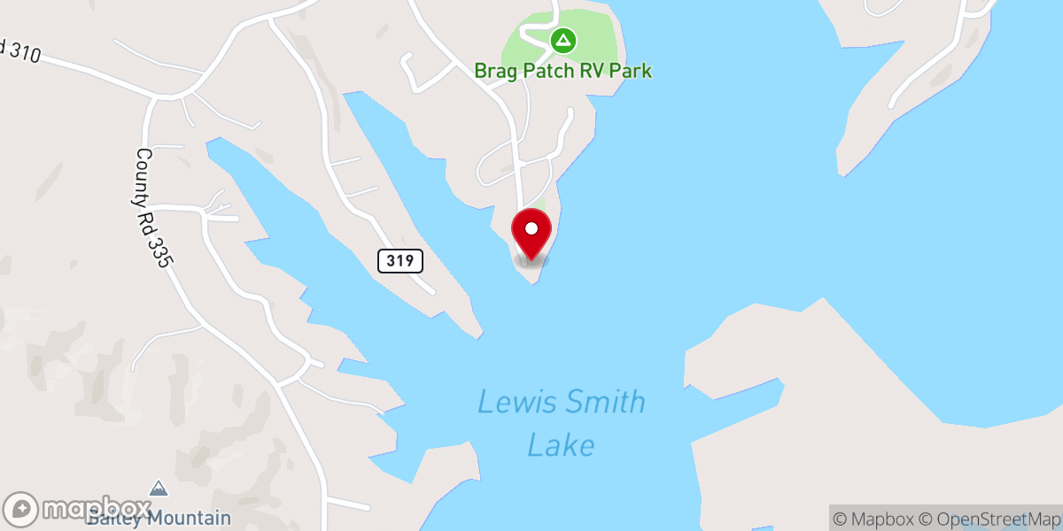 Map showing location of Brushy Creek Church of Jesus Christ