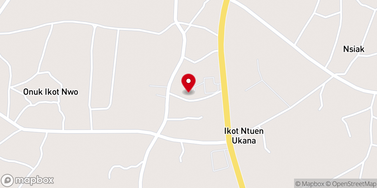 Map showing location of St Lucy Catholic Church Ukana