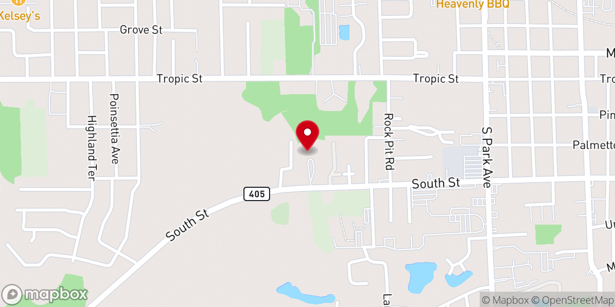 Map showing location of Unity on the Space Coast