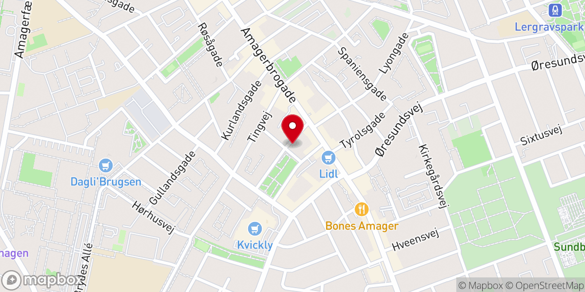 Map showing location of Baptistkirken I Danmark
