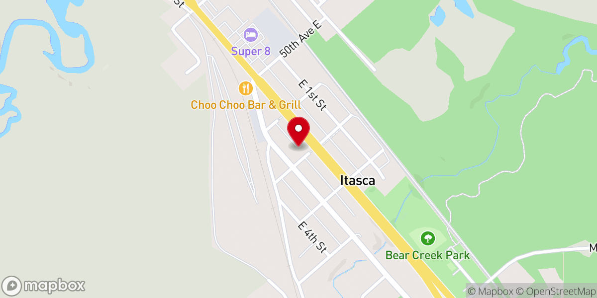 Map showing location of Twin Ports Baptist Church
