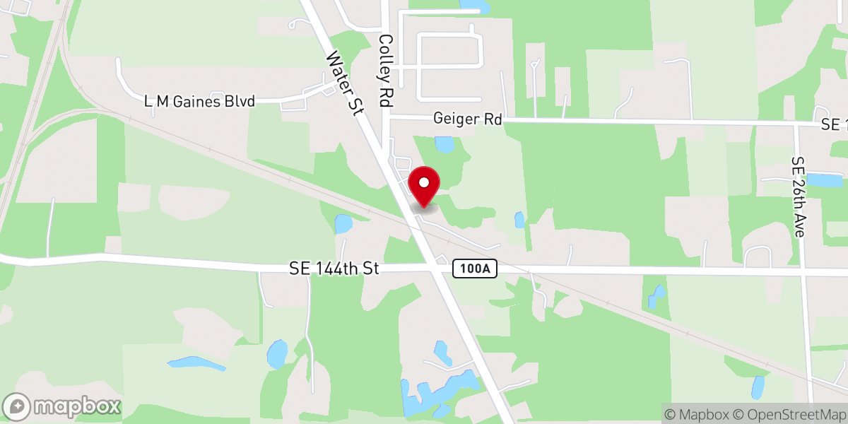 Map showing location of Bradford Baptist Church