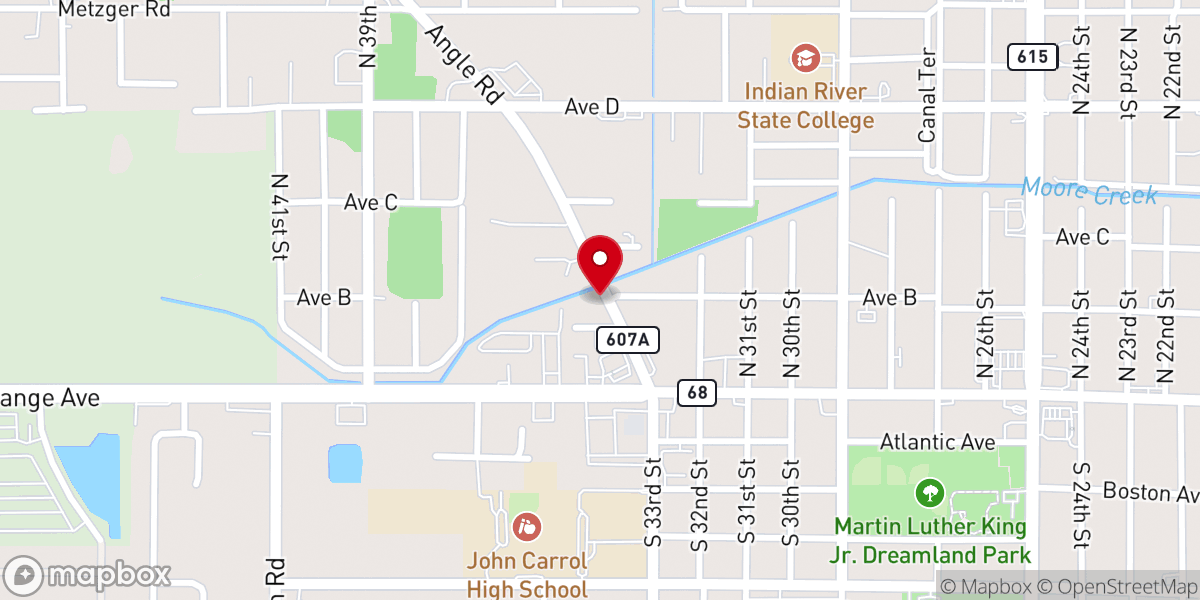 Map showing location of Hartman Road Church of Christ Inc