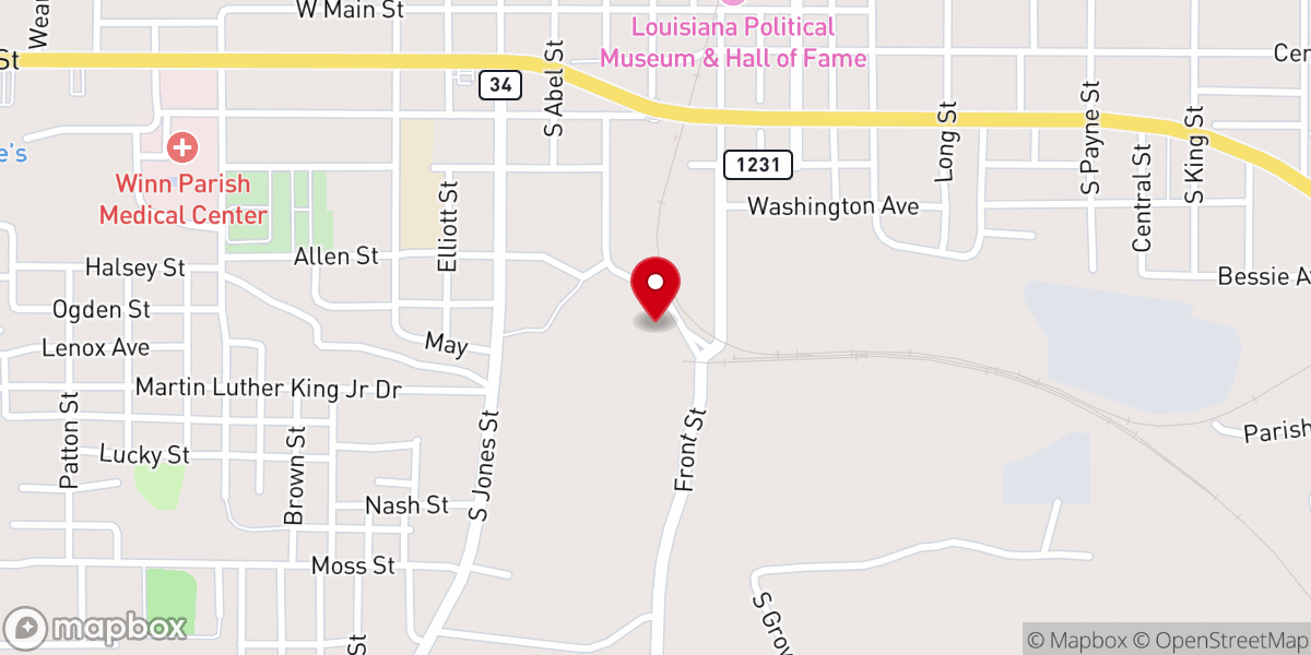 Map showing location of Community Outreach Ministries Inc