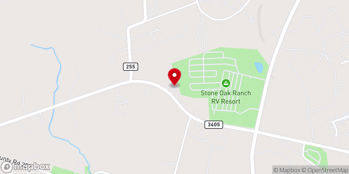Map showing location of Heart of Texas House of Prayer