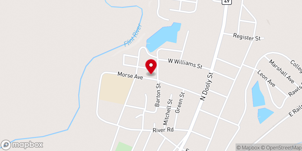 Map showing location of Christian Life Church