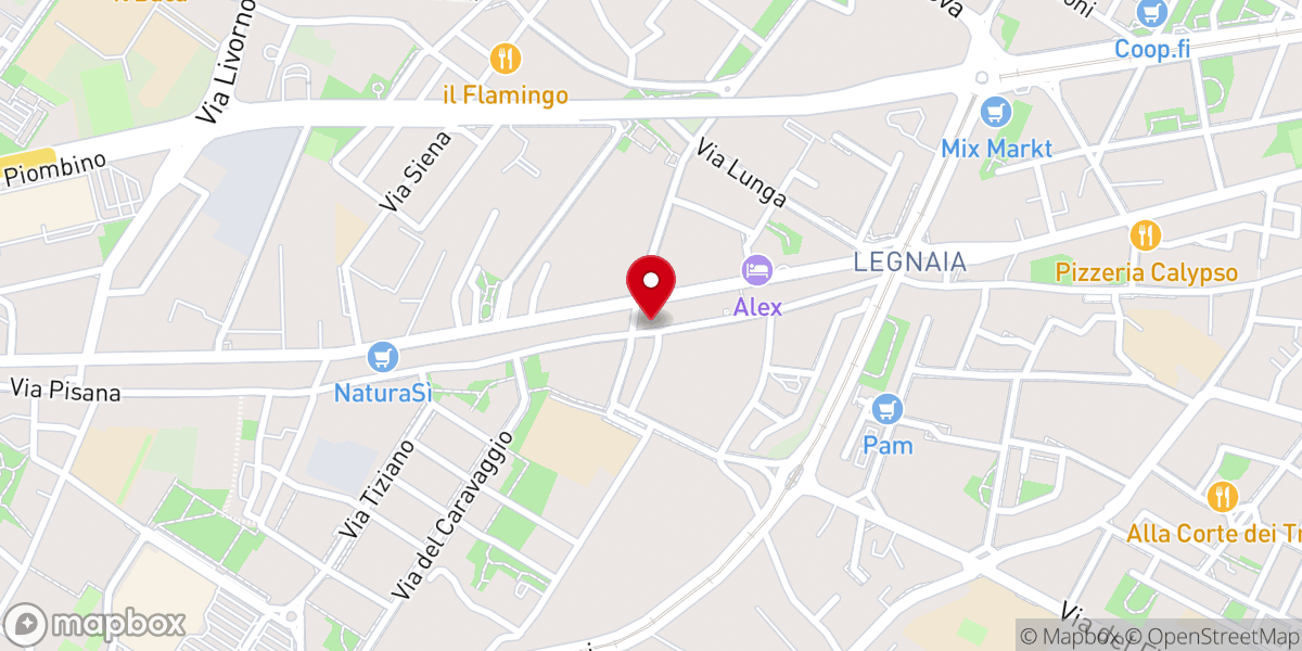 Map showing location of Chiesa di San Quirico a Legnaia