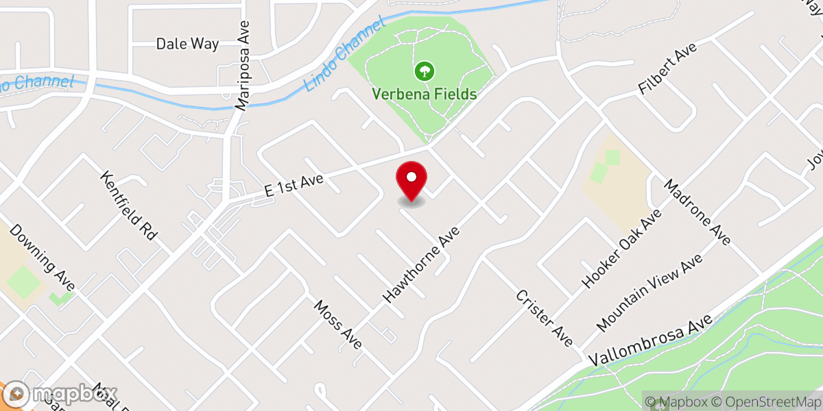 Map showing location of Old Catholic Province of Our Lady of the Angels