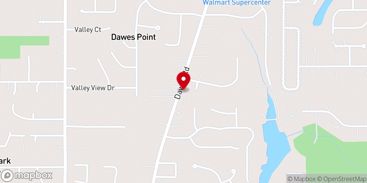 Map showing location of Magnolia Church