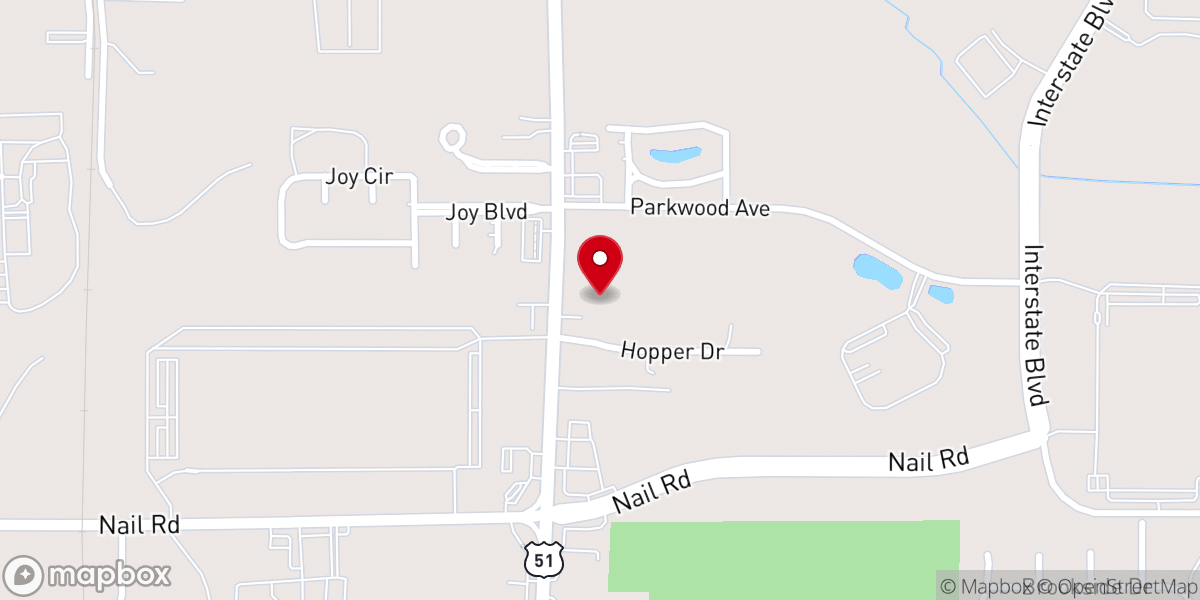 Map showing location of Saint Timothys Episcopal Church