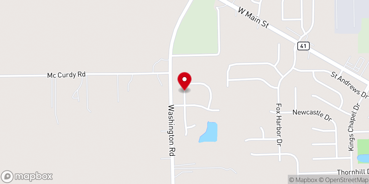 Map showing location of Chapel Dr W
