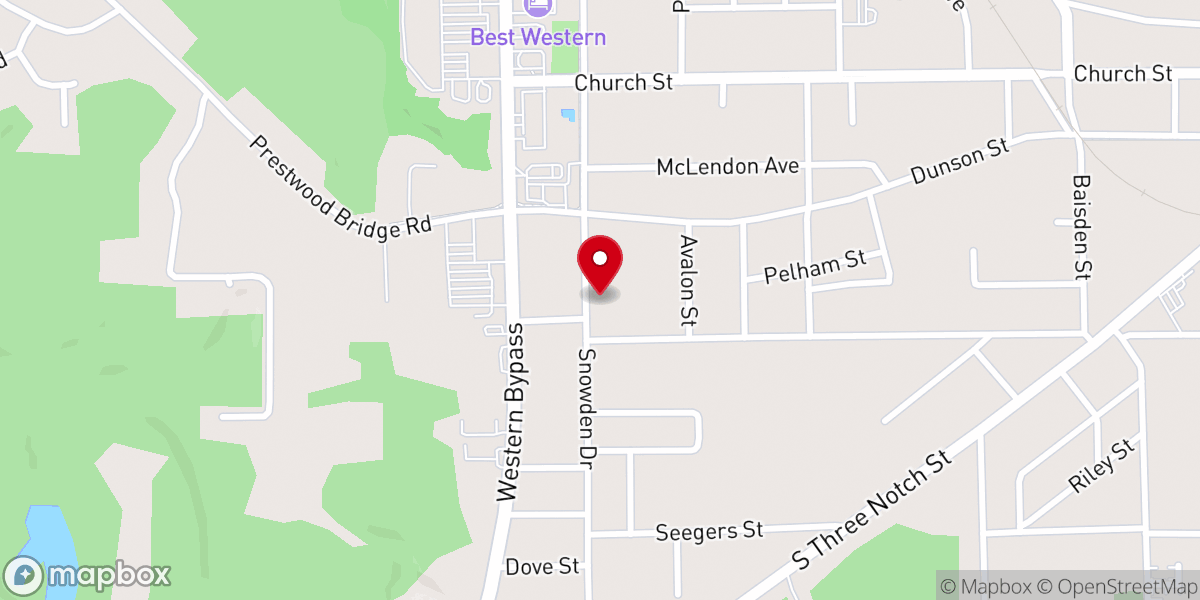 Map showing location of First Pentecostal Church