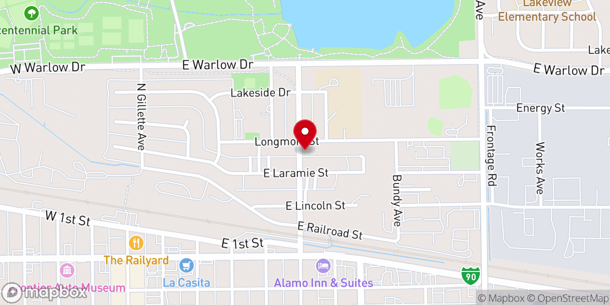 Map showing location of Calvary Missionary Baptist Church