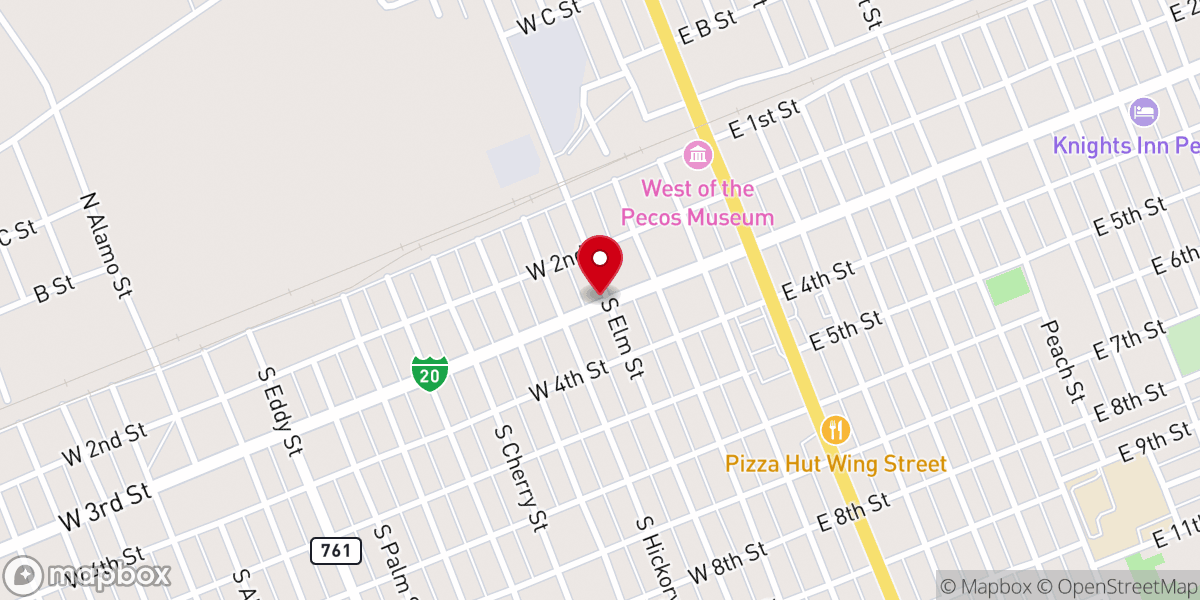Map showing location of Iglesia Bautista Nueva Vida