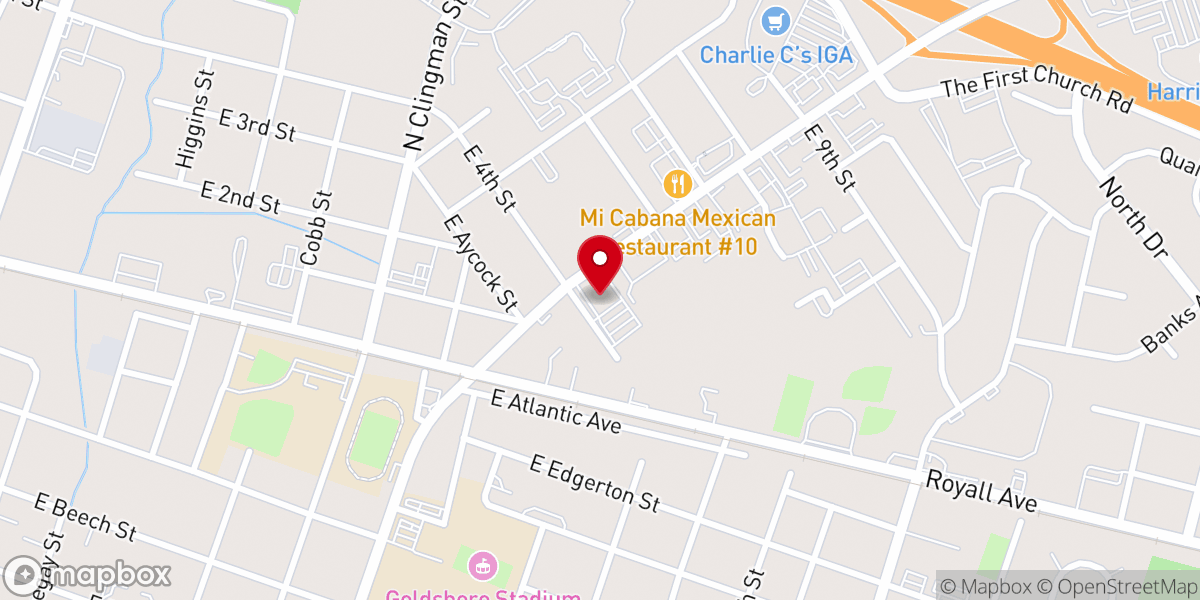 Map showing location of Philadelphia Community Church