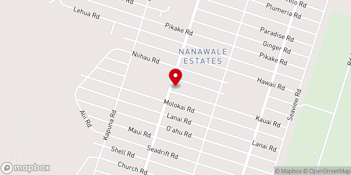 Map showing location of Kalapana Maunakea Church