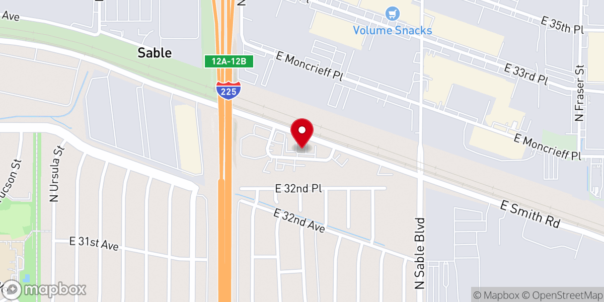 Map showing location of Thru Love Gospel Mission