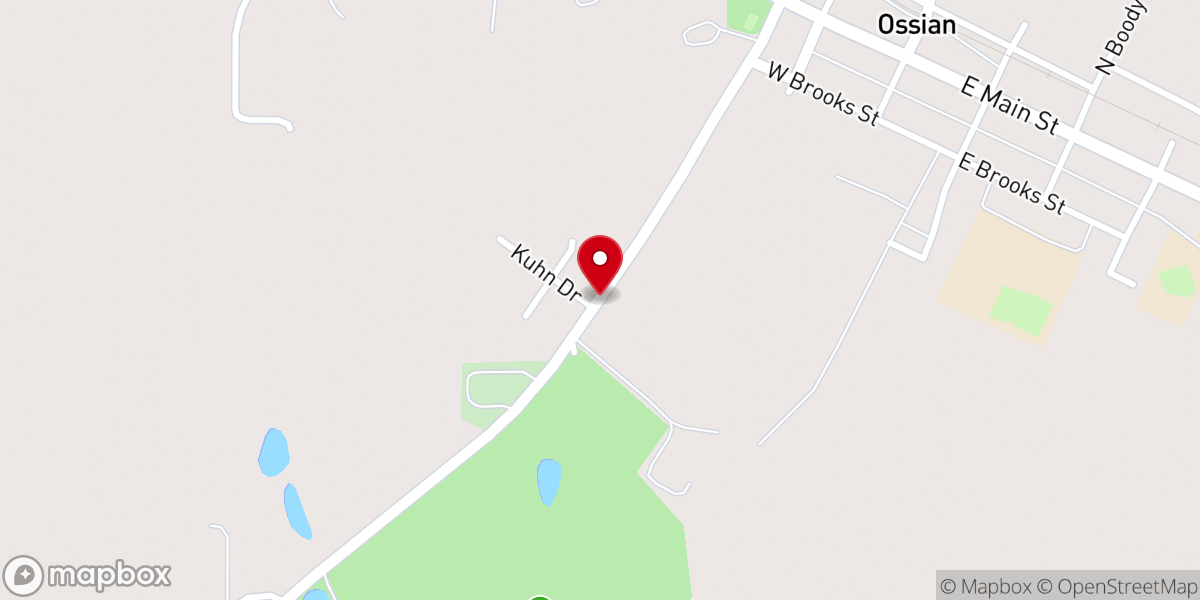 Map showing location of Lutheran Church
