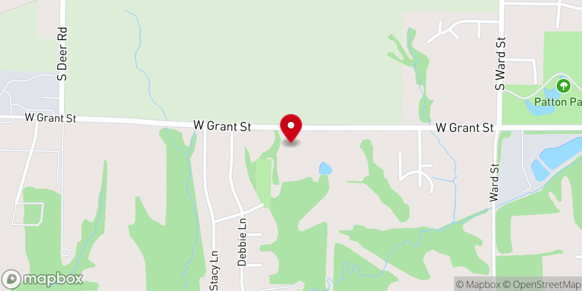 Map showing location of Macomb Church of the Nazarene