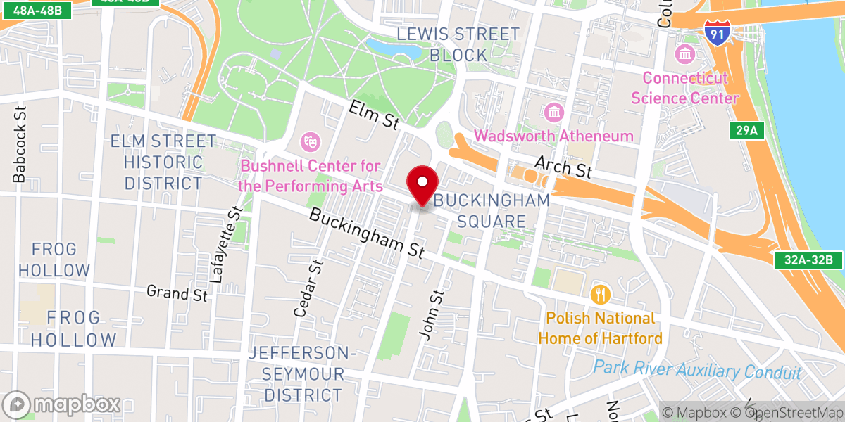 Map showing location of Holy Trinity Parish
