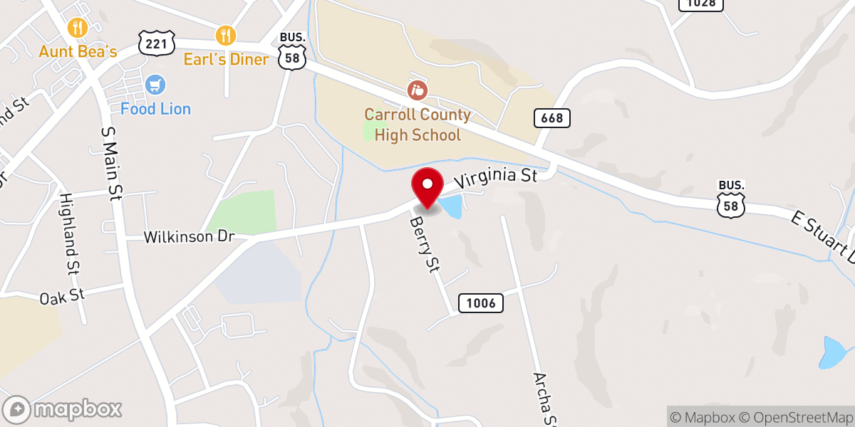 Map showing location of New Life Church & Ministries