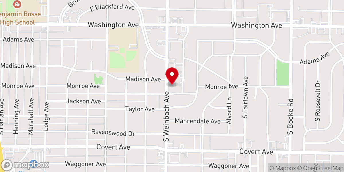 Map showing location of Alpha and Omega Burning Bush Ministries