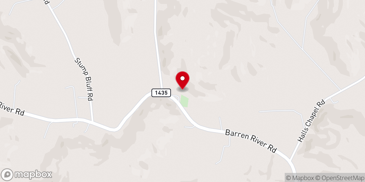Map showing location of Hall Chapel