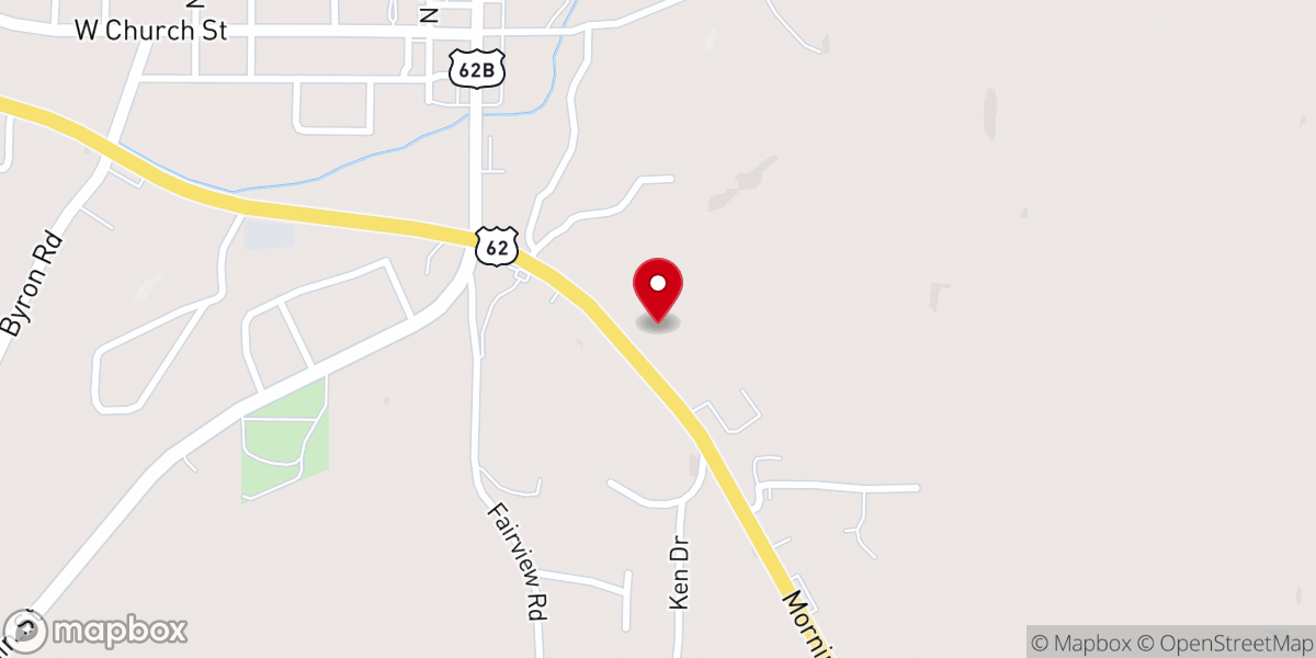 Map showing location of Salem Church of Christ