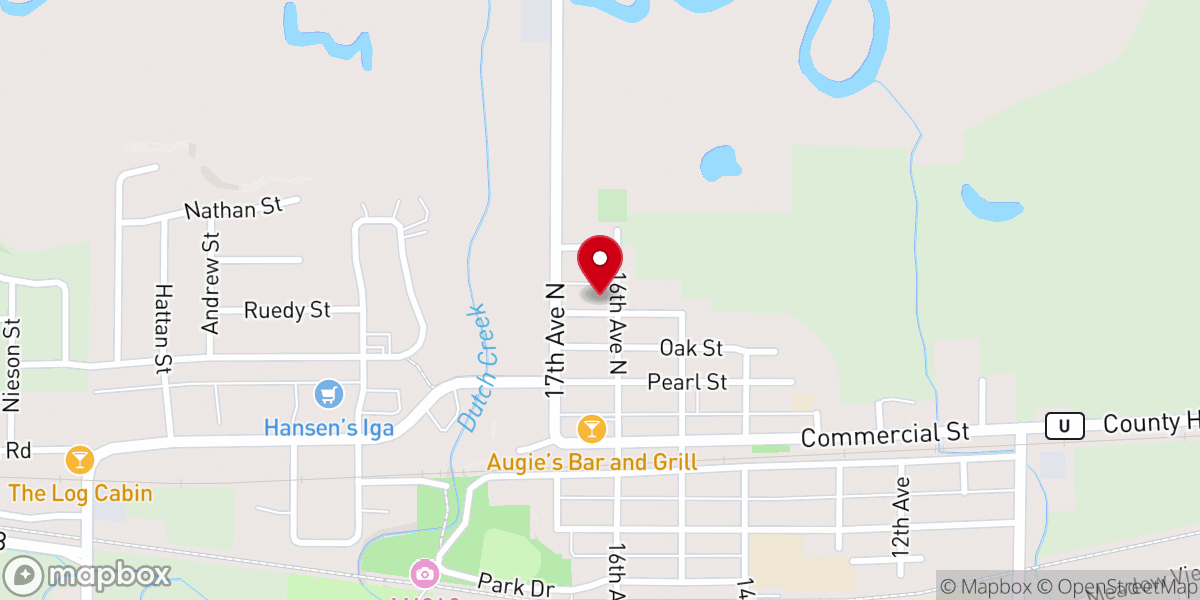 Map showing location of St Paul's Ev. Lutheran Church