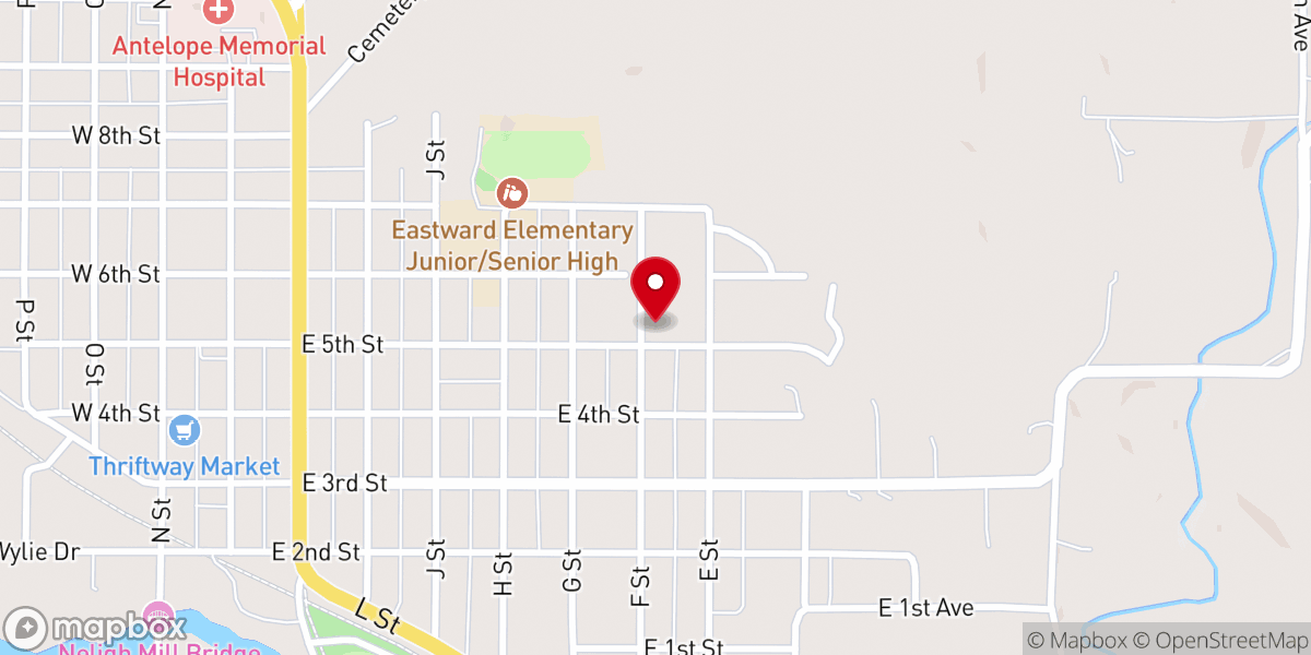 Map showing location of Neligh Seventh-day Adventist Church