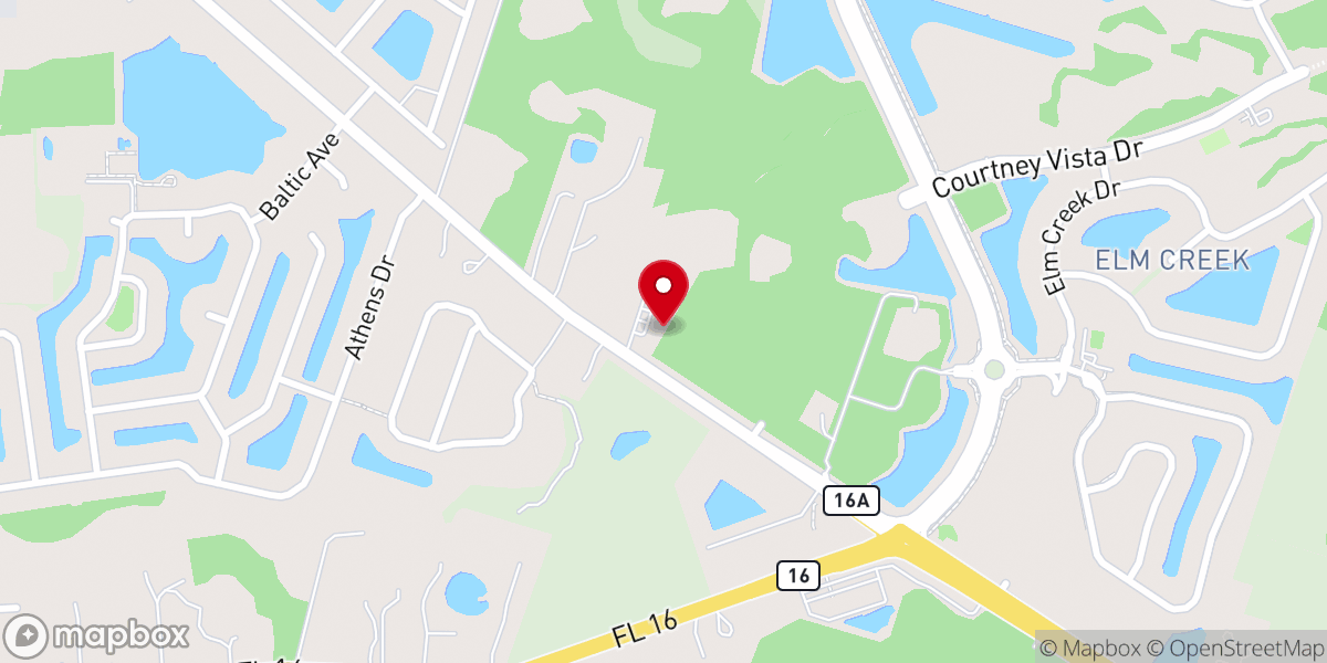 Map showing location of Trinity Parish, North Campus