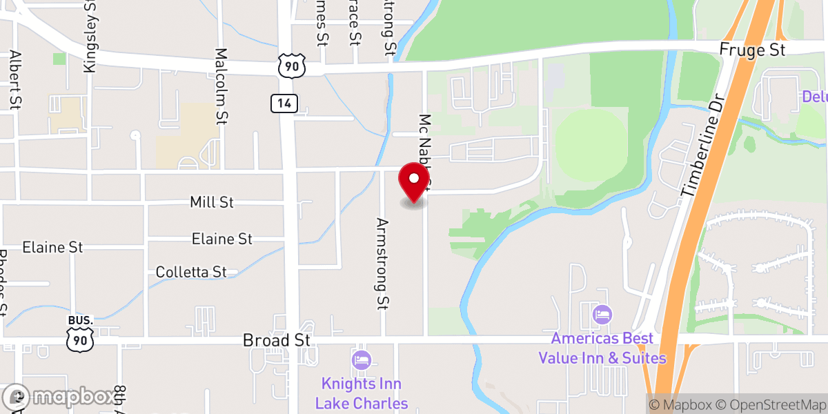 Map showing location of Mt Moriah Baptist Church