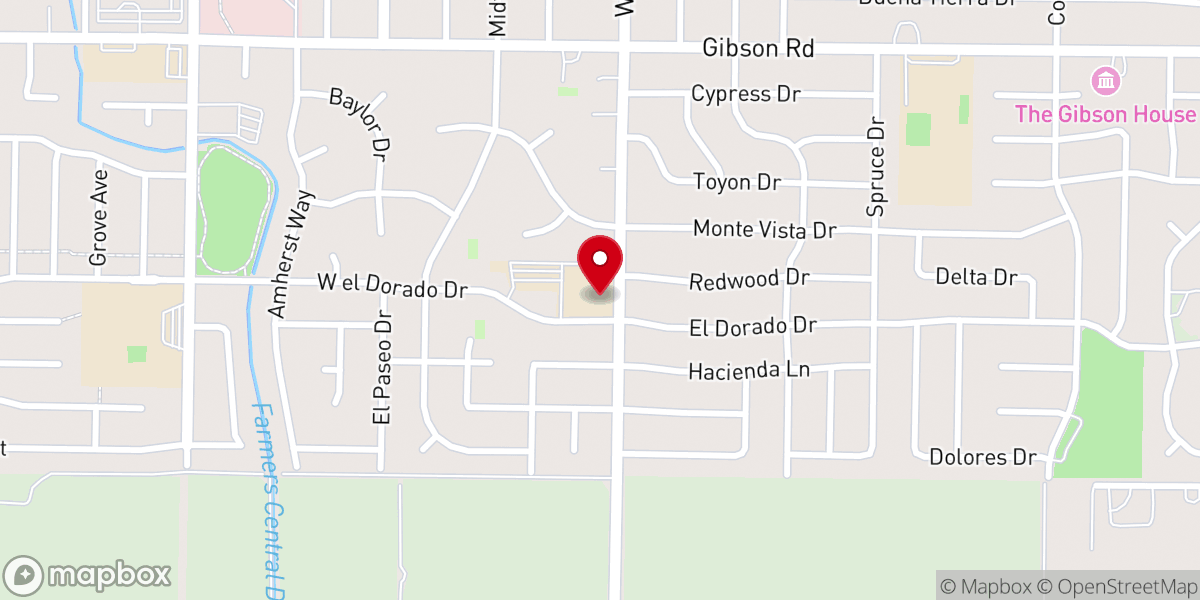 Map showing location of Life Pointe Church