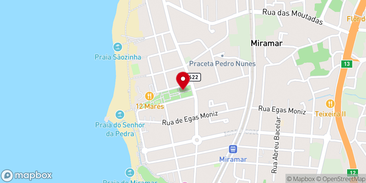 Map showing location of Senhor da Pedra