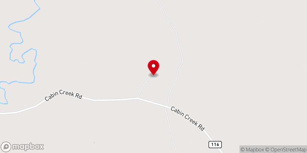 Map showing location of Oshoto Community Bible Church