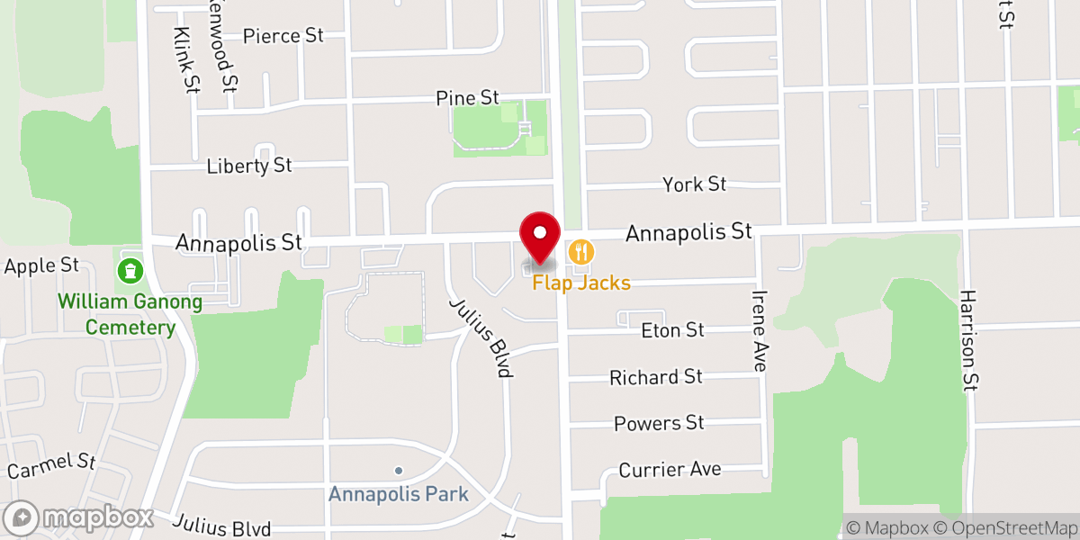 Map showing location of Community Church of Christ