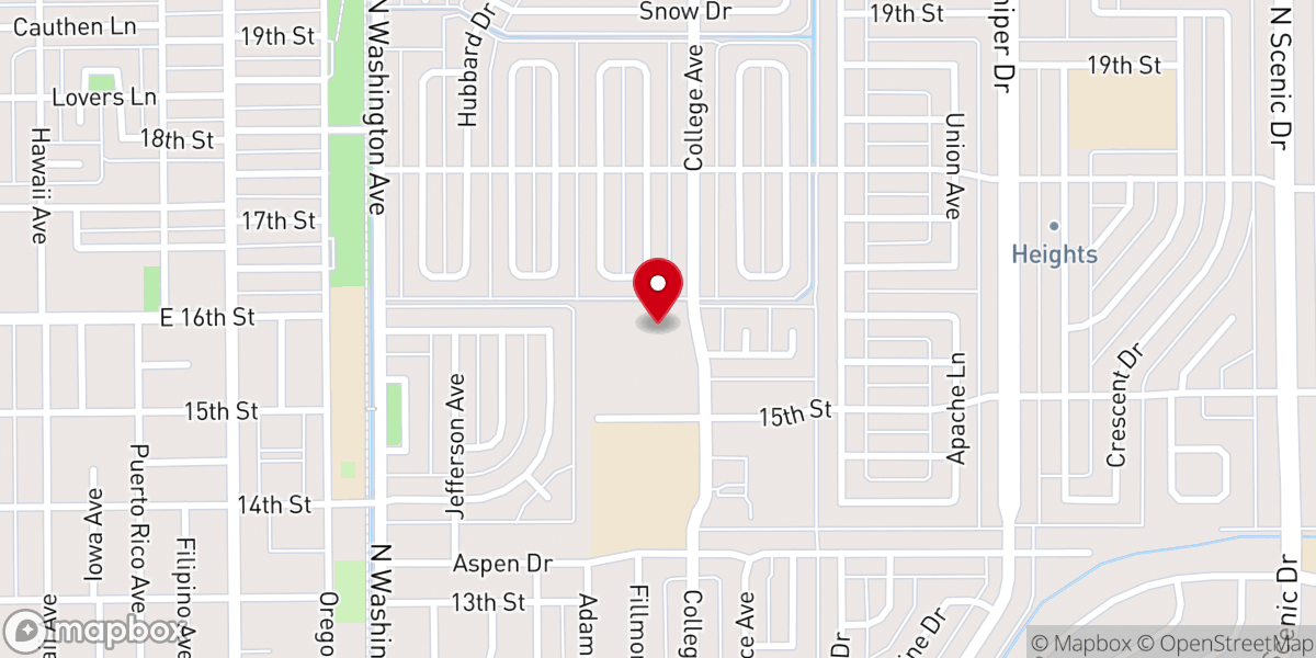 Map showing location of Trinity Lutheran Church