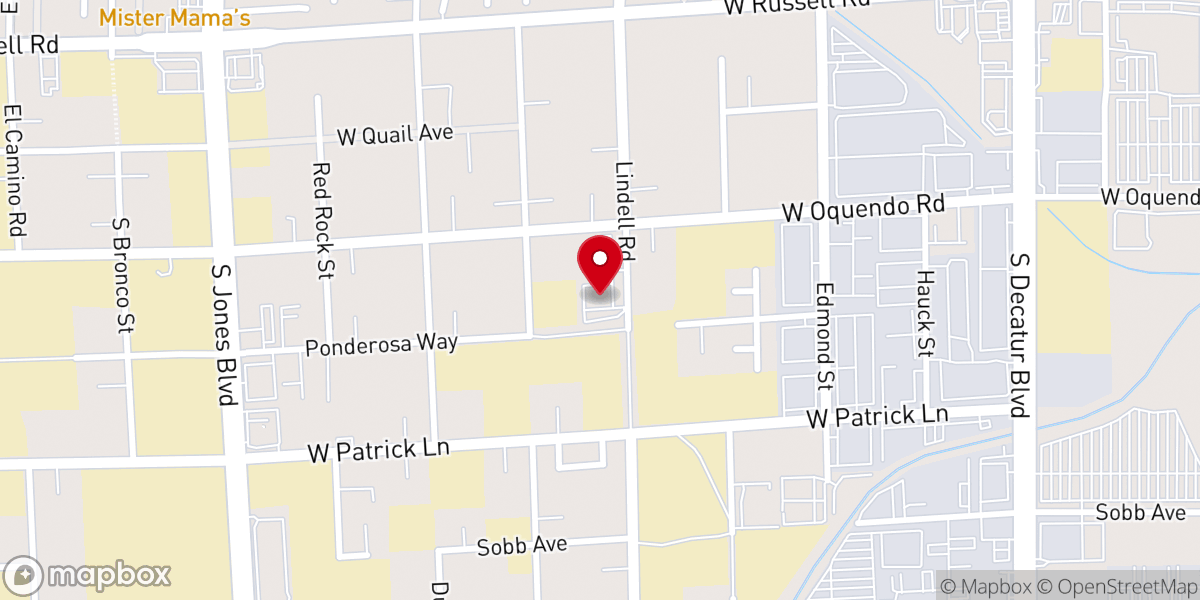 Map showing location of Hamere Noah Kidane Mihret & Saint Michaels EOTC Las Vegas