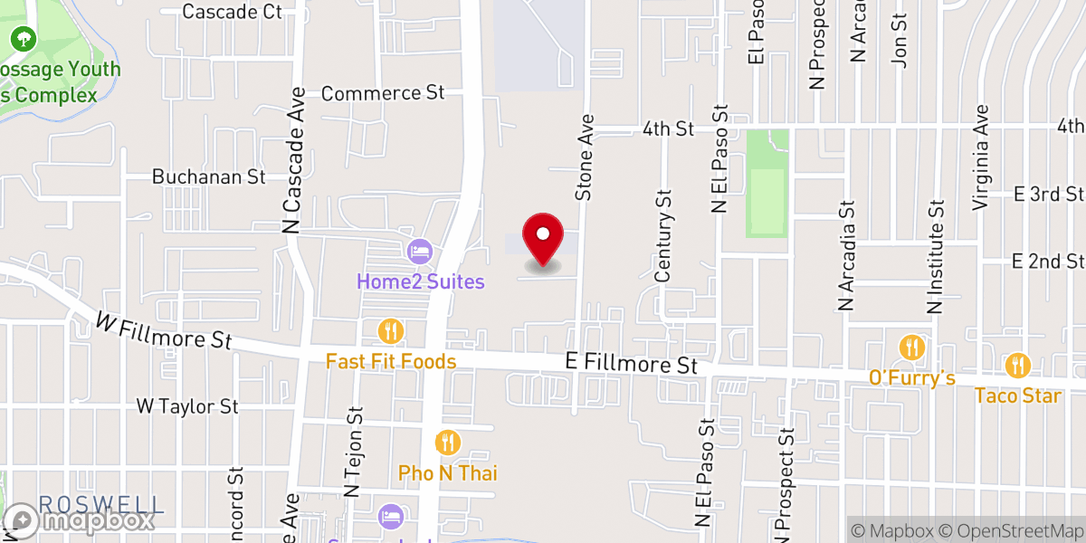 Map showing location of Healing Time Ministries