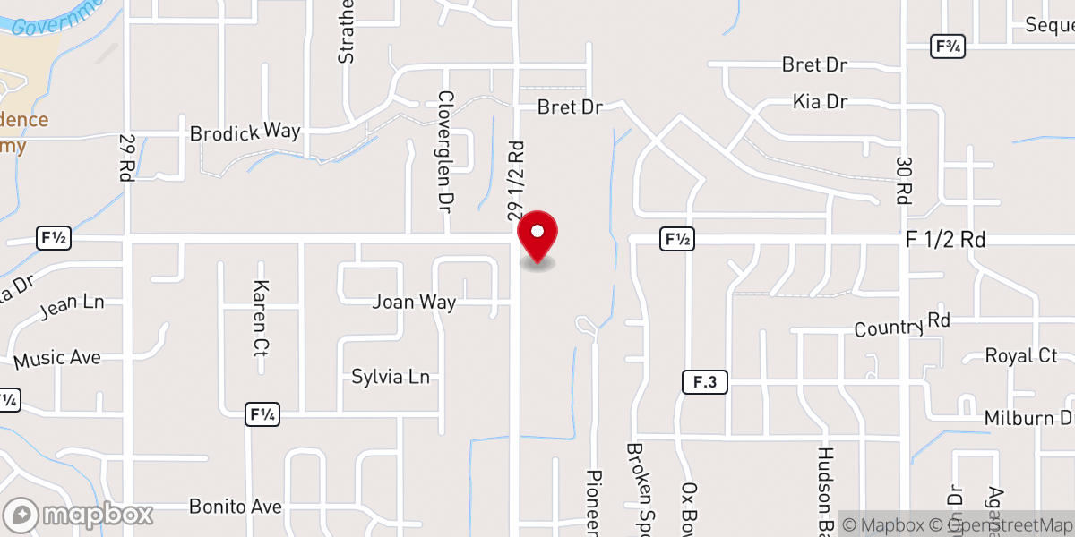 Map showing location of Harvest View Church